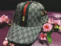 gucci tapa baseball en serge center line grid